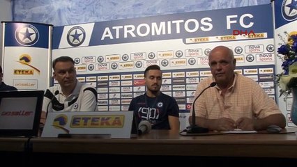 Atromitos Teknik Direktörü:"İlk defa bu kadar güçlü bir takımı konuk edeceğiz"