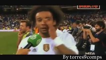 Cristiano Ronaldo Funny Face During Marcelo's Interview - Real Madrid vs Galatasaray 2-1