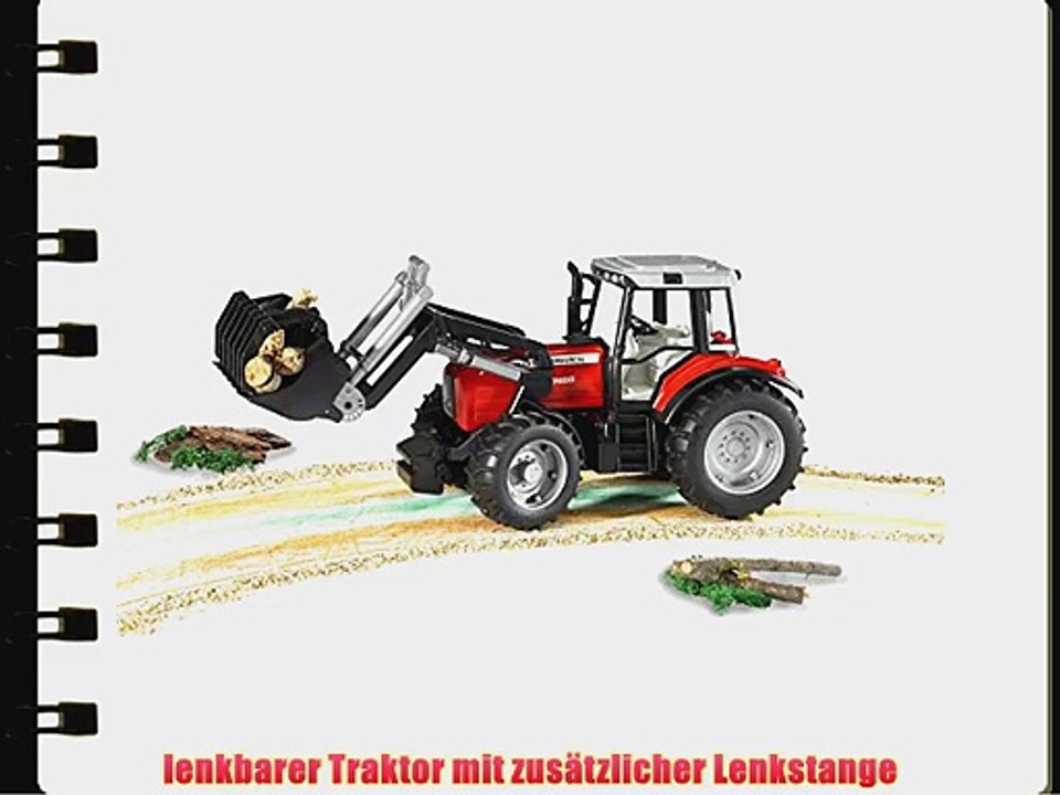 Bruder 2042. - M.F.7480Traktor mit Frontlader