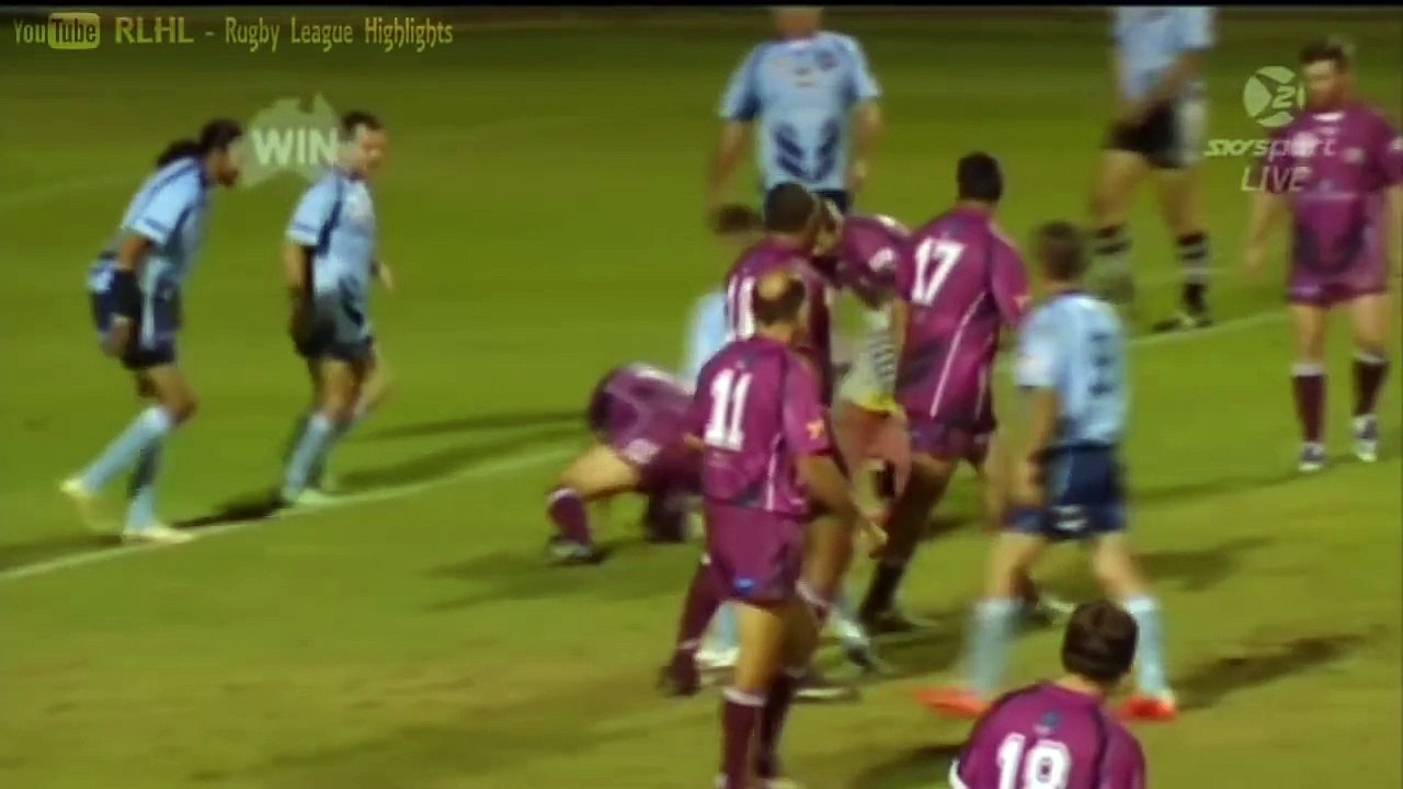 Un enfant de 4 ans marque un essai pendant un match de rugby pro