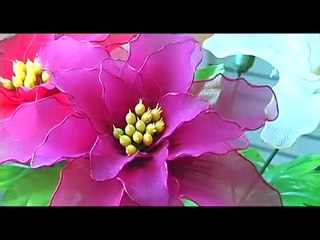 How To Make Nylon Flowers Tutorial Video blisswonders.com