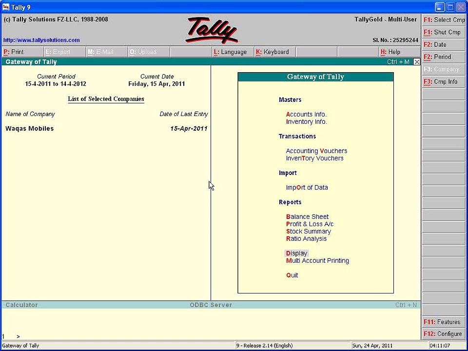 Tally course in Urdu 25/32 how to enable debit and credit option