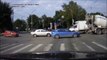 Angry driver Woman is punished by karma... Watch the road!!