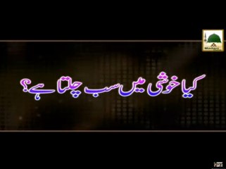 Kya Khushi Mein Sab Chalta Hai - Maulana Ilyas Qadri - Madani Muzakra