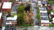 Giant sinkhole swallows Baltimore street