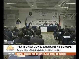 Berisha: 'Bashkimi i shqiptarëve, e drejtë natyrore'