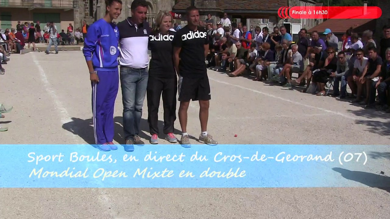 Finale du Mondial Open Mixte de la doublette, Sport Boules, Cros-de-Géorand 2015
