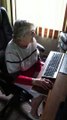98 year old woman tries to catch her computer mouse