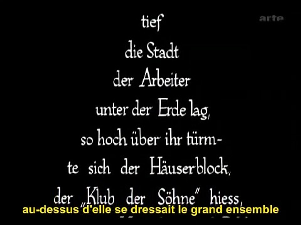 Metropolis - Fritz Lang - Les deux mondes : la cité des travaillleurs et le "Club des Fils"