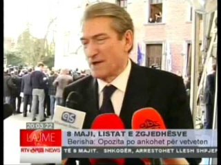 berisha, listat e zgjedhesve