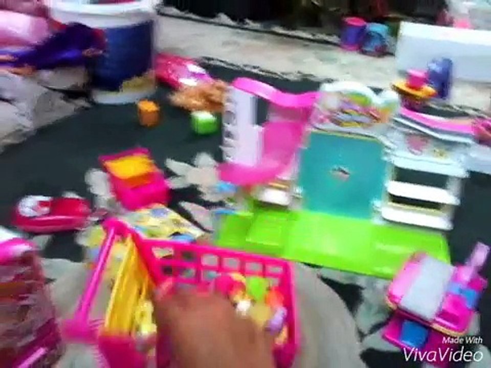 Ma collection de shopkins et ma première vidéo.
