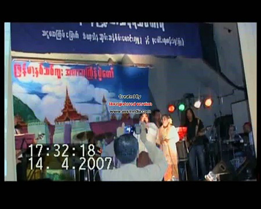 burmese new year dance & song