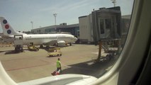 Lufthansa: Embraer 195 taxi and takeoff at Belgrade Nikola Tesla Airport