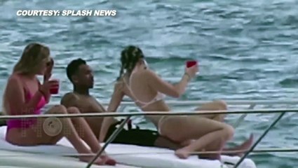 (VIDEO) Kylie Jenner Gets COZY With Tyga On Yacth For Her 18th Birthday