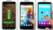 Test de Trois smartphones Samsung Galaxy Note 5 vs OnePlus 2 vs LG G4