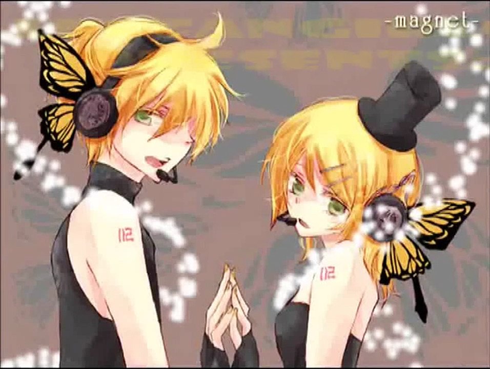 len kagamine and rin kagamine magnet