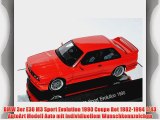 BMW 3er E30 M3 Sport Evolution 1990 Coupe Rot 1982-1994 1/43 AutoArt Modell Auto mit individiuellem