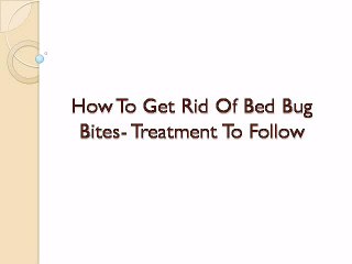 How to get rid of bed bug bites- How bites look like