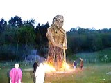 Burning a Wicker Man at Butser Beltaine 2007 Jim Faupel - Burn Burn the Wickerman