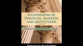 Foundations Of Financial Markets And Institutions EBOOK (PDF) REVIEW