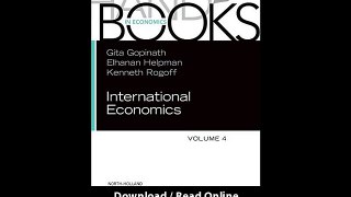 Handbook Of International Economics Volume 4 EBOOK (PDF) REVIEW