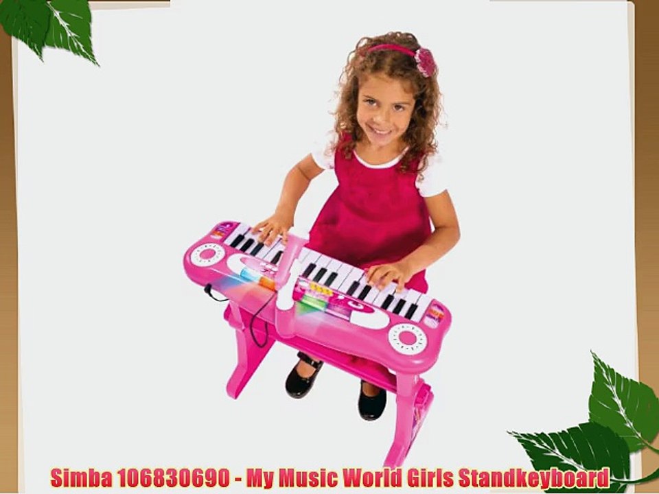 Simba 106830690 - my music world girls standkeyboard