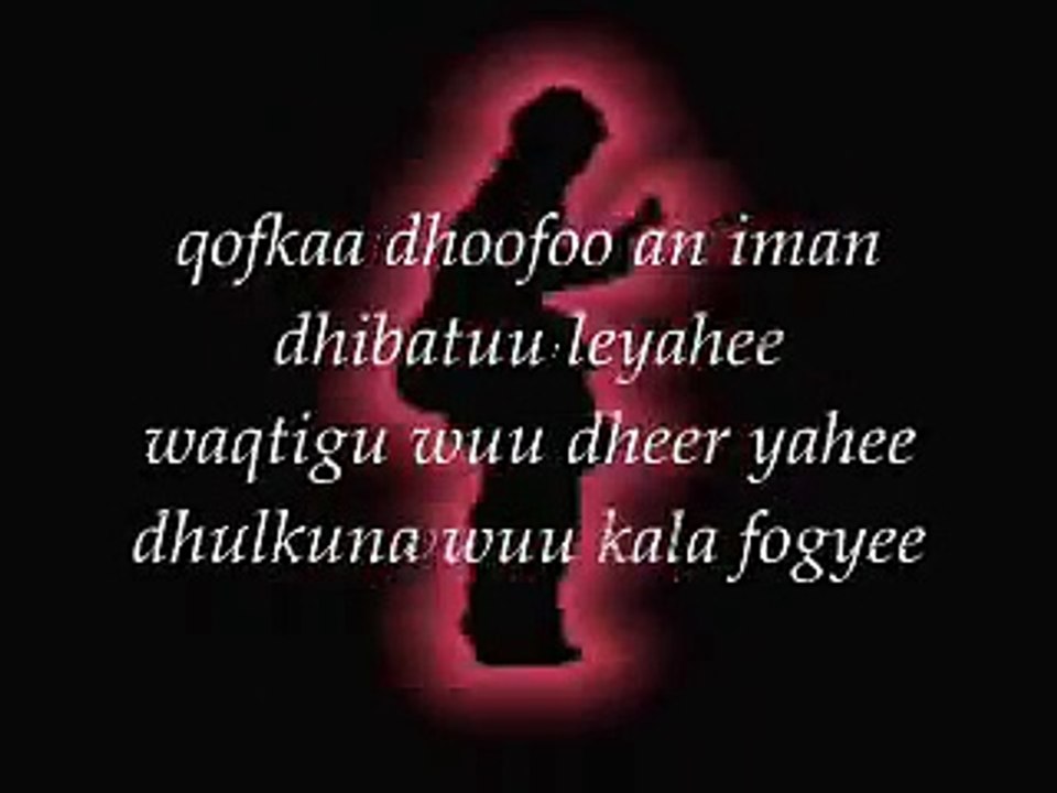 Karaoke Somali Lyrics Music Dhayuhu By Tijaabi Codkaaga video Dailymotion