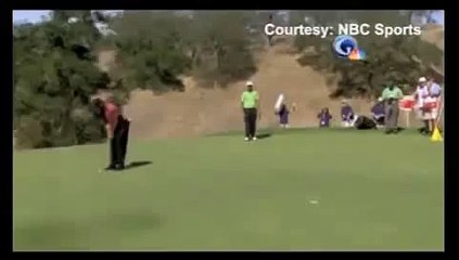Spectator Throws Hot Dog at Tiger Woods (Actual Video)
