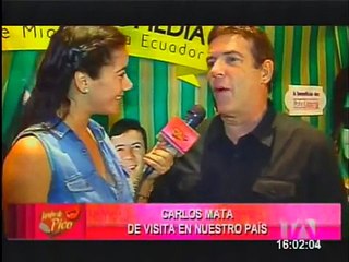 Carlos Mata intervista in Jarabe de pico (Guayaquil)