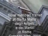 Solar transit at Santa Maria degli Angeli e dei Martiri 2006