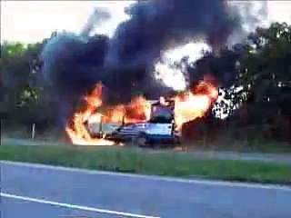 Brand I Bus På Fynsvej I Kolding.