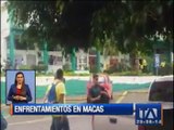 Fuertes enfrentamientos entre manifestantes y Fuerza Pública