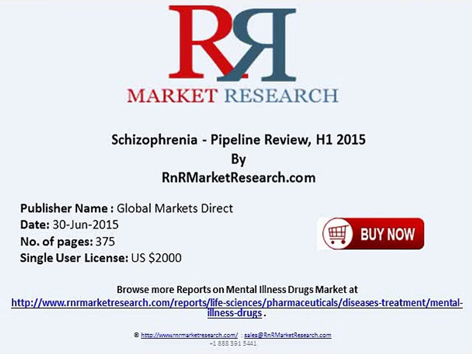 Schizophrenia Pipeline Global Therapeutics Landscape Review H1 2015
