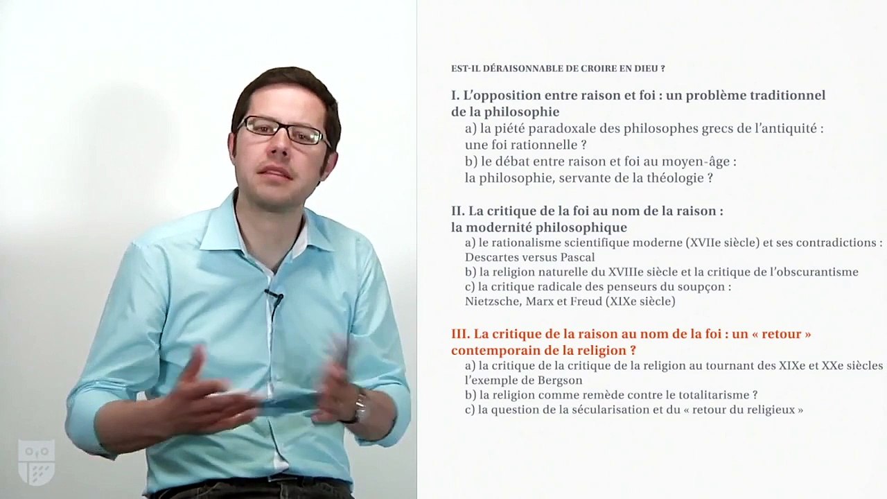 Bac philo - La religion : Sujets