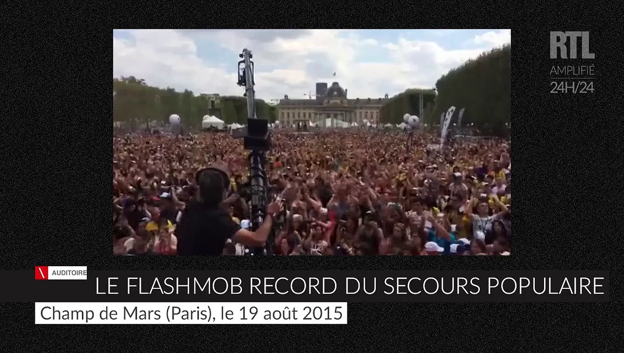 70 ans du Secours Populaire : M. Pokora bat le record du plus grand flash mob du monde