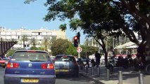 Drive through tel aviv jaffa israel highway carcam pov cars