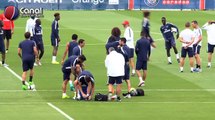 PSG - L'entrainement du 20 août 2015 avec Angel Di Maria et Zlatan Ibrahimovic