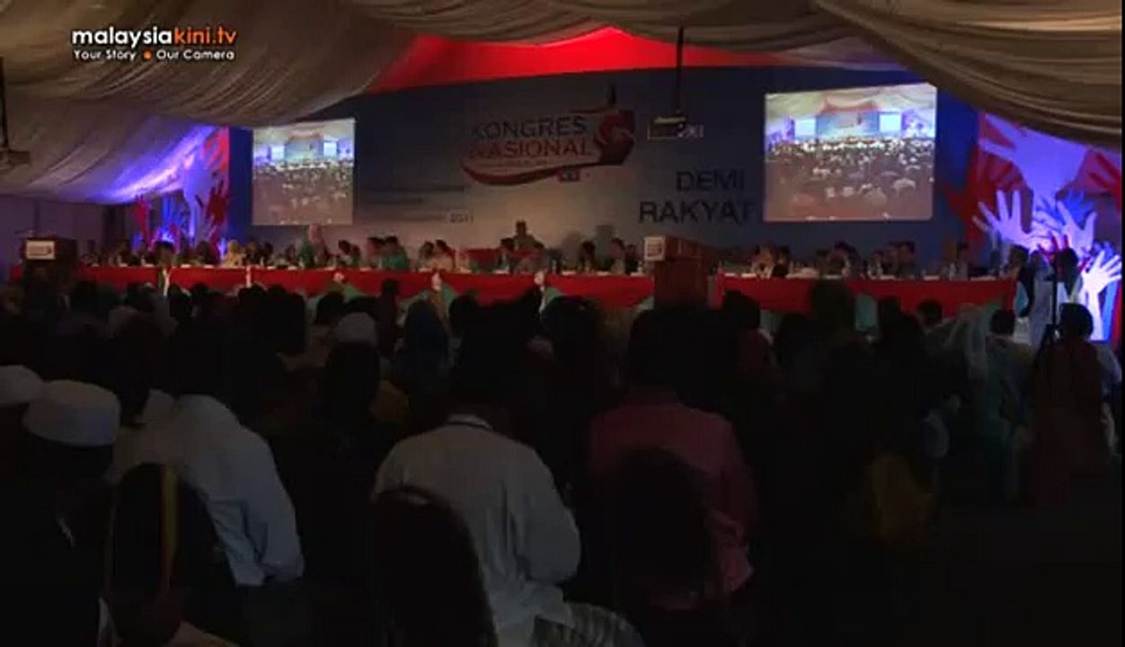 Khalid Ibrahim at the 8th PKR National Congress