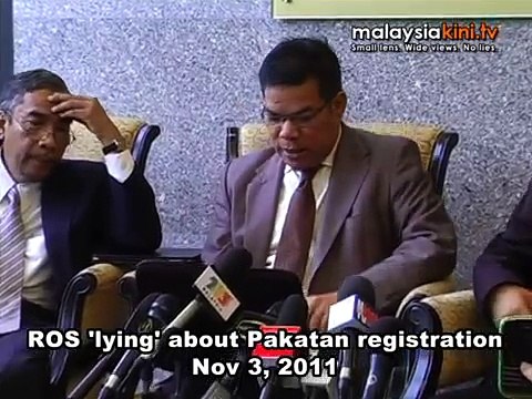 ROS 'lying' about Pakatan registration