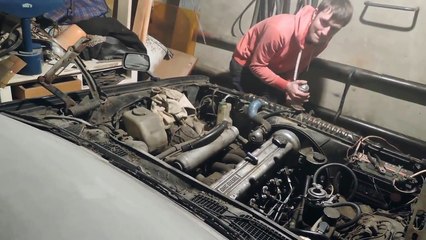 Nissan Cedric 430  LD28 Первый старт за 11 лет