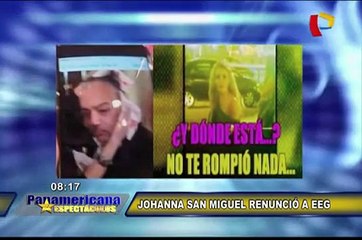Johanna San Miguel renunció a reality tras denuncia de agresión