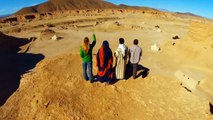Bivouac désert Sud Maroc - Campement Akka Nait Sidi Tissint Tata Vue drone