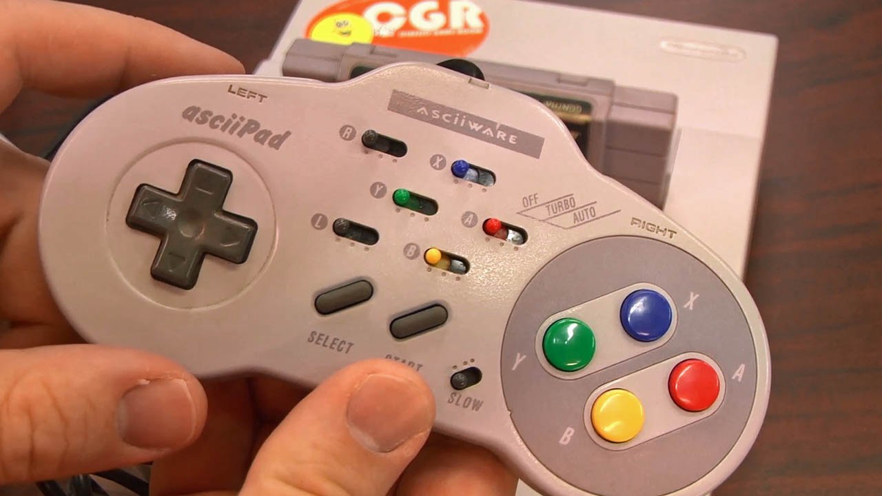 Classic Game Room - SUPER NINTENDO ASCIIWARE ASCIIPAD controller review