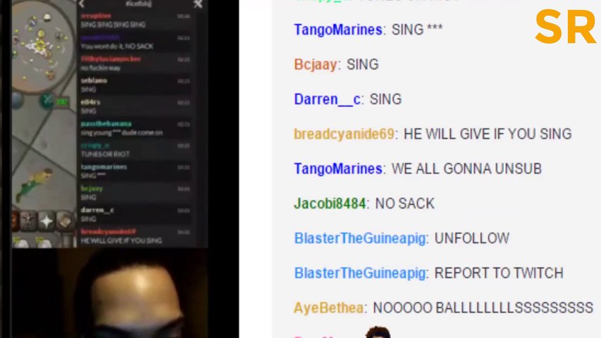 Hilarious Twitch Raid Makes Streamer Sing Video Dailymotion