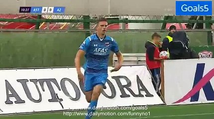 Markus Henriksen Goal Astra 0 - 1 Alkmaar Europa League 20-8-2015
