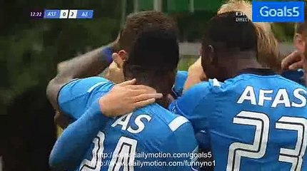 Vincent Janssen Goal Astra 0 - 2 Alkmaar Europa League 20-8-2015
