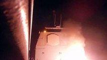 Tomahawk Launch from Guided-missile Cruiser USS Philippine Sea