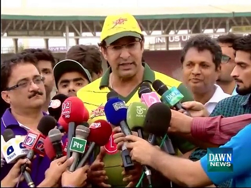 Waseem Akram Media Talk After Being Attacked in Karachi