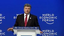 Poroshenko World Economic Forum Annual Meeting news Ukraine 21 01 2015
