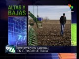 Italia: piden castigar la explotación laboral en el campo
